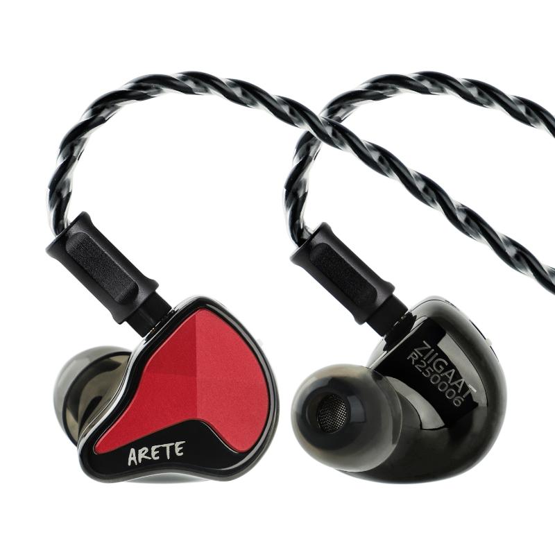 ZiiGaat x Fresh Reviews Arete In Ear Monitor, 1DD 4BA hybride koptelefoon IEM, bekabelde Gaming Earbuds, Studio Monitor Tunning, met afneembare IEM- kabel voor Muzikant Audiofiel